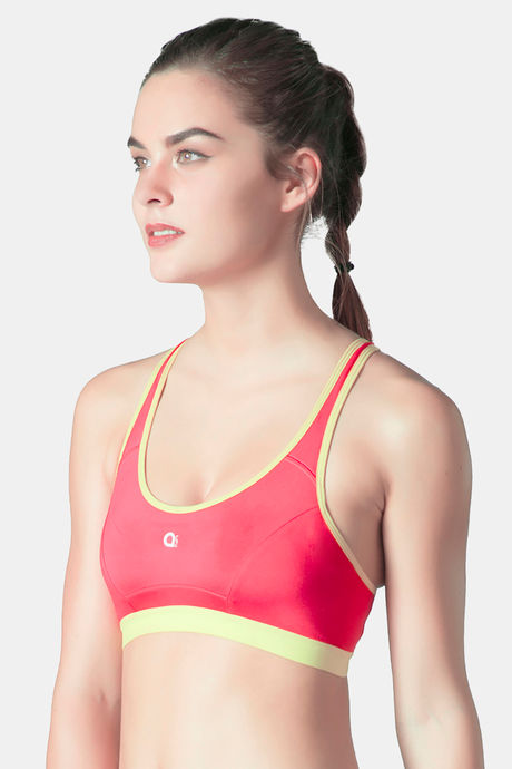 Amante Padded Sports Bra - Teaberry Lime Punch — image 2
